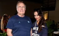 Jordon Hudson with Bill Belichick Source: Getty